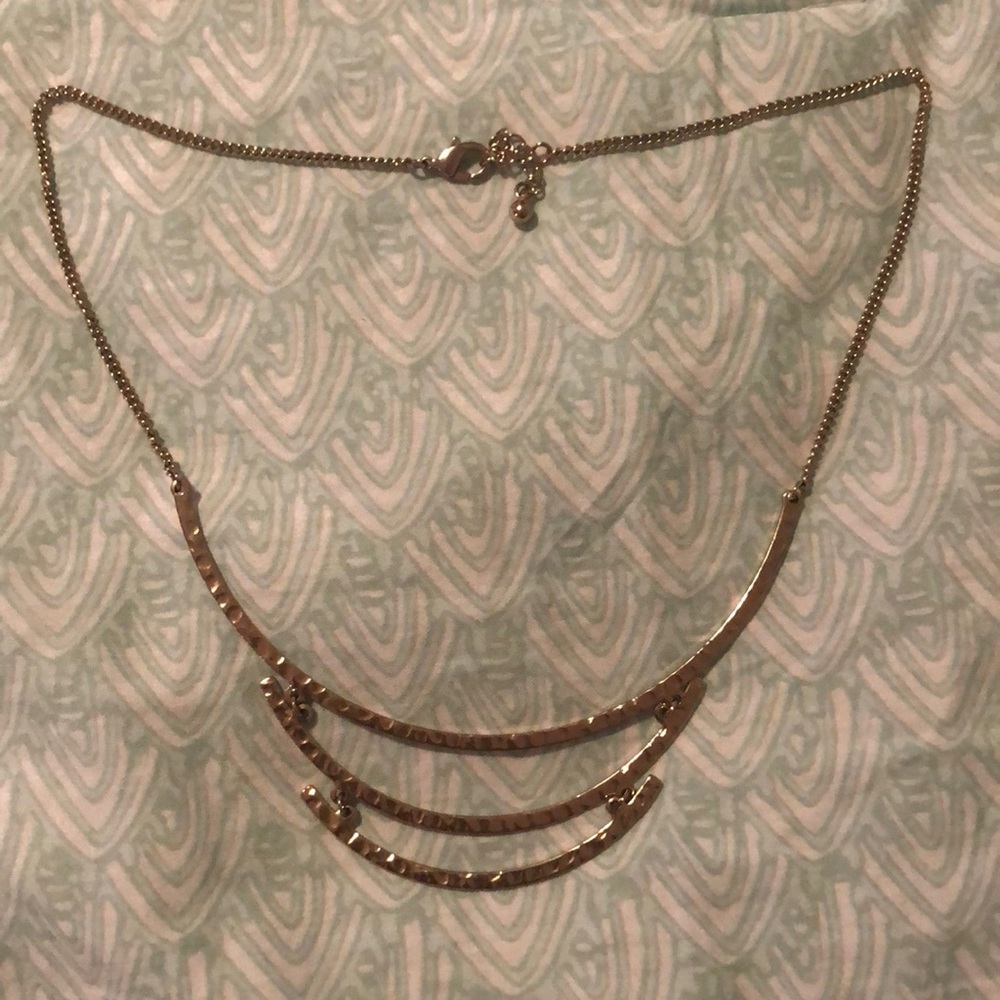 Gold statement necklace